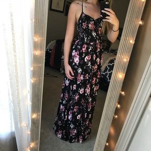 floral maxi dress